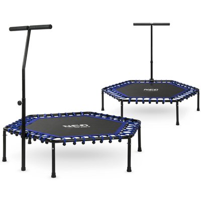 ÜBERSCHRIFT Erwachsene Trampolin Mit Griff - Neo-Sport Ns-102 blau