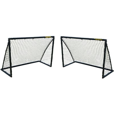 Paar Fußballtore - 1,8 x 1,2m - uPVC - Schwarz