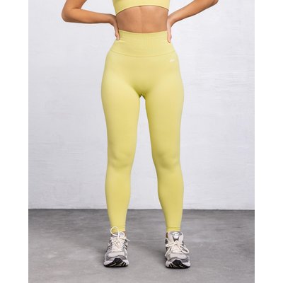 Damen-Leggings Sculpt Scrunch – Gelb