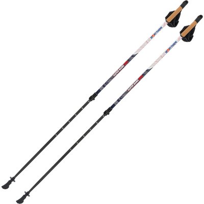 Nordic Walking Stöcke Lock Up Pro Nordic Walking Unisex Weiß-Blau