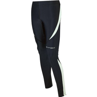 Damen Laufhose Tight Lang Pro Schwarz Grau