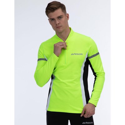 Herren Thermo Funktions Laufshirt Langarm Neon