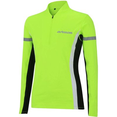 Damen Thermo Funktions Laufshirt Langarm Neon