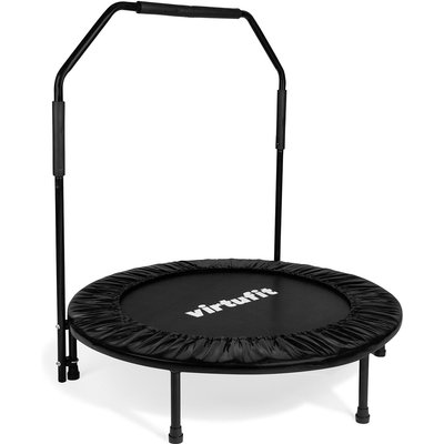 VirtuFit Faltbares Fitnesstrampolin mit Griff - Schwarz - 100 cm