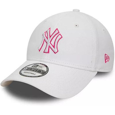 New Era Outline Herren Cap Weiß/Rosa
