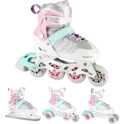 Inline-Skates mit austauschbaren Schlittschuhen Nils Extreme NH18192 4-in-1