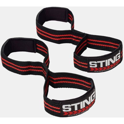 HD Figure 8 Lifting Straps / Black Red