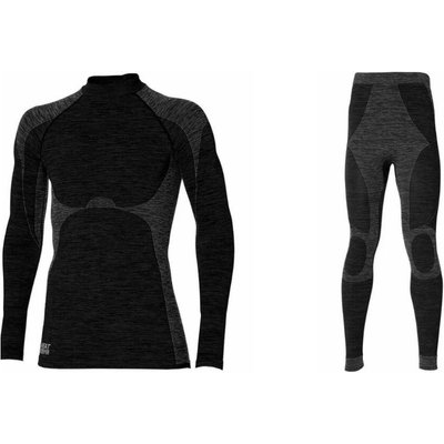 Heatkeeper - Thermohose/-shirt Premium Herren - Set - Schwarz - 2er-Pack