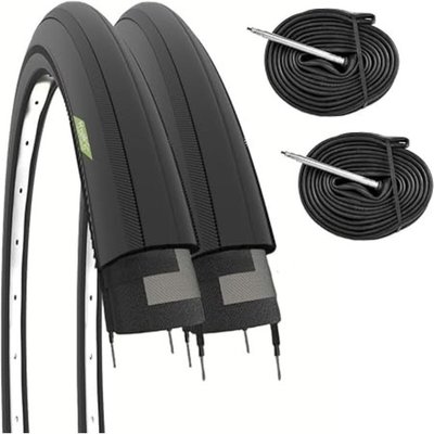 2 Reifen 700x25C (25-622)+Schläuche 48mm, Reifen Rennrad 700x35C EV