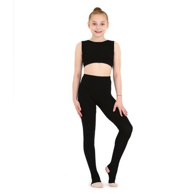 Gymnastikleggings Rhythmische Sportgymnastik mit Halbsohle INDIGO
