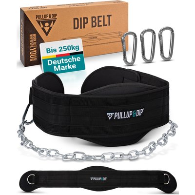 Dip Gürtel mit Kette, 3 Karabinern und einzigartigen Klappen