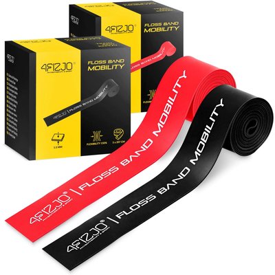 Floss Band Set 2er Pack Kompressionsband Physiotherapie Flossing 4FIZJO