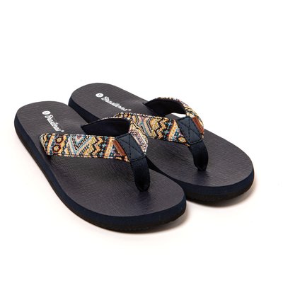 Zehentrenner Damen Brasileras Blau mit Gummisohle
