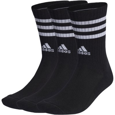 3-Streifen Cushioned Crew Socken, 3 Paar