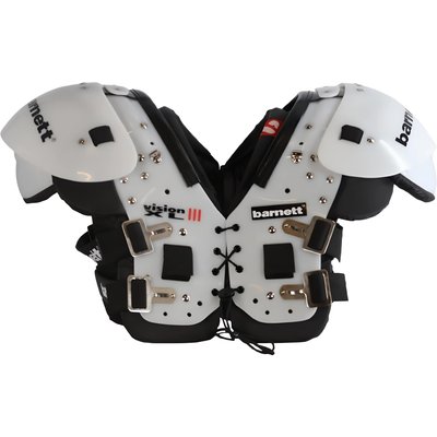 VISION III leichtes American-Football-Schulterpolster, Schwarz