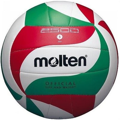 Kunstleder Volleyball Damen und Herren Weiß/Grün/Rot 5