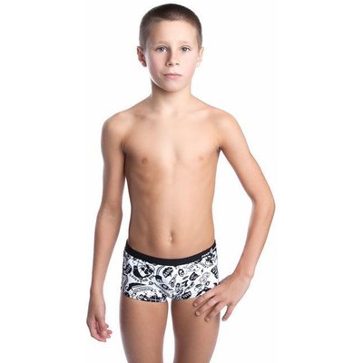 Mad Wave Jungen Caribbean Badehose Schwarz/Weiß