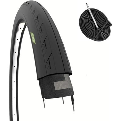 Reifen 700 x 25C 28x1 1/8+Schlauch, Fahrradreifen Rennrad 28 x 1 1/8 fixed EV