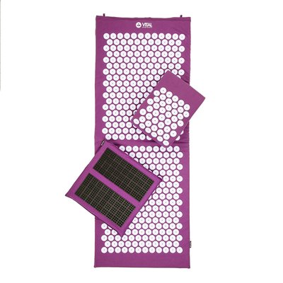 Vital Akupressur DELUXE-Set XL: Matte, Kissen, Fußmatte SPIKY & Tasche