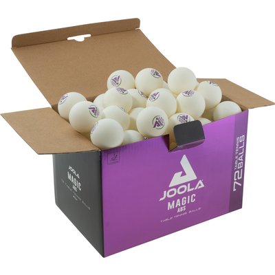 JOOLA Tischtennisbälle MAGIC ABS 40+ 72er weiß
