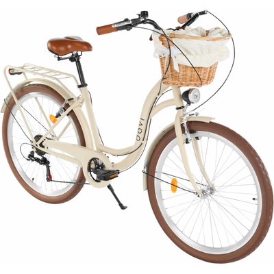 Damenfahrrad Davi Ella 26", 7 Gänge, 155-180 cm, Kaffeebraun