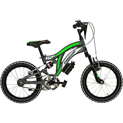 Kinderfahrrad MTB Canellini COLORADO 16" Full Suspension - Titan/Grun