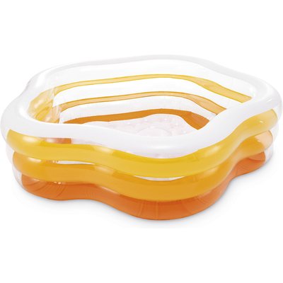 Planschbecken Summer Colors mit aufblasbarem Boden orange