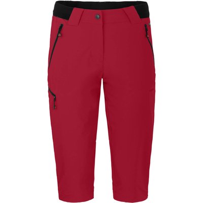 Damen 3/4 Wanderhose leicht, strapazierfähig Rot