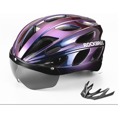 Helm Fahrrad mit Brille ROCKBROS