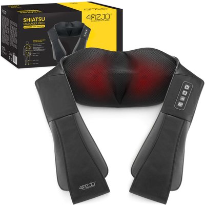 Shiatsu Nackenmassagegerät PRO+ 4FIZJO Schulter Massagegürtel mit Wärmefunktion