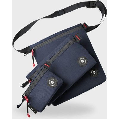 Organizer-Taschen 3er Set, Accessory Bags, Zusatztaschen Rucksack, blau