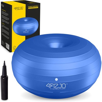 4FIZJO Gymnastikball DONUT 50cm - Sitzball & Rehabilitationsball für Training