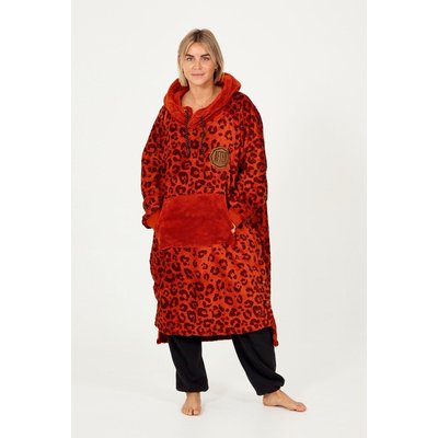 Erwachsener Poncho Plaid - gemütlich und warm - Leopard