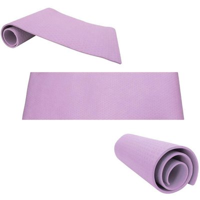 Unisex Fitness Gymnastikmatte Klappbar 190x90x0.7 cm Małpiszon Lila