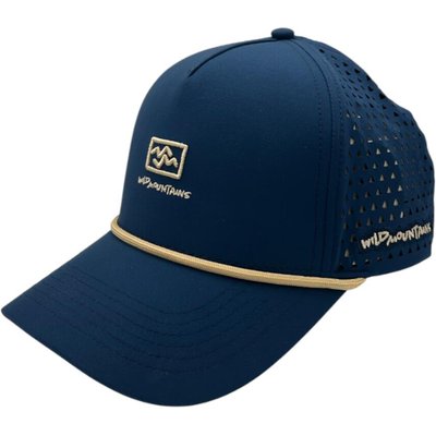 Bestickte Trucker-Kappe in Marineblau