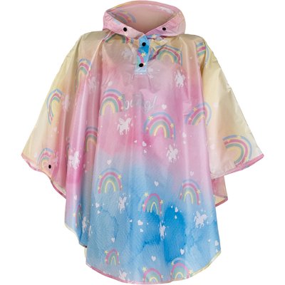 Outdoor-Regenponcho Hoop Lava Gr. L (150 -170 cm)
