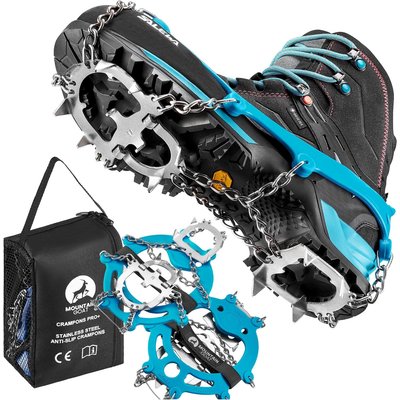 Schuhspikes für Bergschuhe, Premium Spikes für Wanderschuhe Mountain Goat PRO+