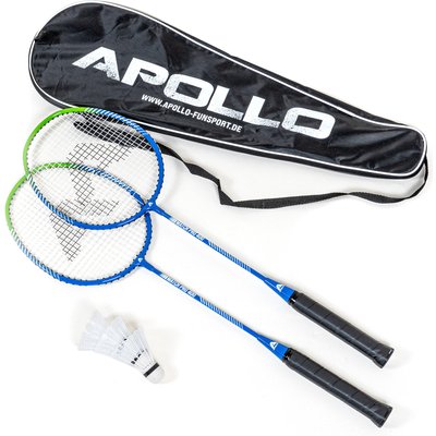 Apollo Badminton Set Match Pro 400 – 2 Schläger, Bälle & Tasche