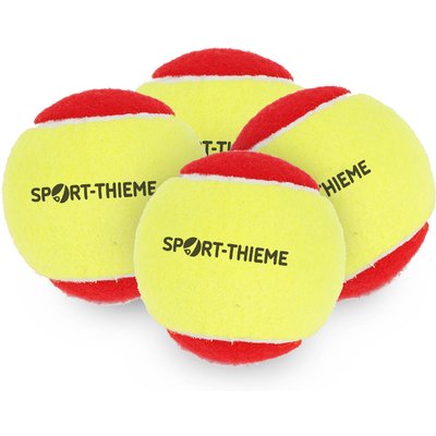 Methodik-Tennisbälle Soft Start 4er Set Tennis Unisex Gelb-Rot