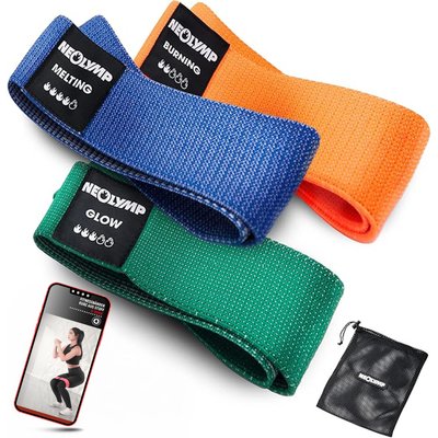 Kurze Fitnessbänder – 3er Set Hautfreundliche Mini Bands, robuste Mobility Bands