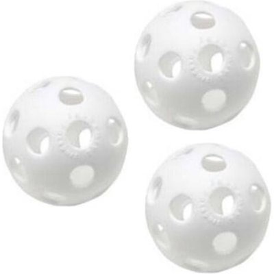 3 Stück Wiffle Plastik Baseball - Baseball (Weiß)