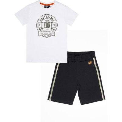 Jungen-Set bestehend aus Leone Camouflage Baumwoll-T-Shirt und Shorts