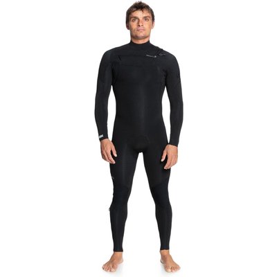 Chest-Zip-Neoprenanzug 3/2MM EVERYDAY SESSIONS 2024 Schwarz Herren
