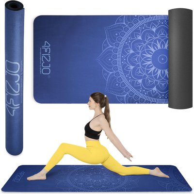 Wildleder Trainingsmatte für Yoga 4FIZJO 183 x 61 cm x 1,5 mm