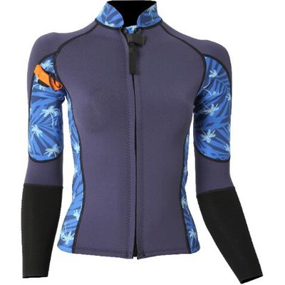 2/2 Optimizer Frontzip Neotop - Damen Longe Cote Neoprenanzug