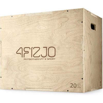 Plyometrische Kiste 40x50x60 cm Sprungbox Jump Box Sprungtraining 4FIZJO