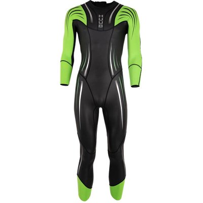 HUUB Herren-Neoprenanzug Surface Swim - Schwarz/Fluogrün - Größe M