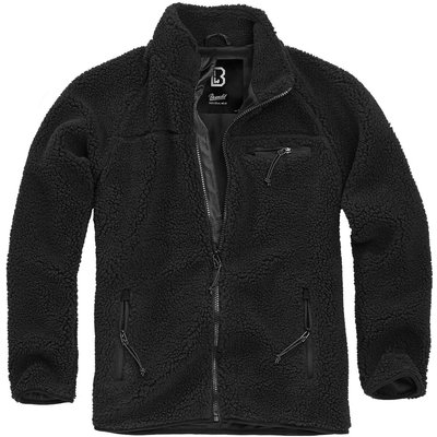 Herren - Teddyfleecejacke - warm, hochflorig - Brandit - schwarz