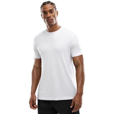 Men Fitness 's training short sleeve t-shirt Salt White