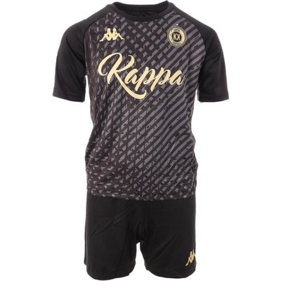Kappa Marcelo Fußball Trikot Set für Jungen, Schwarz